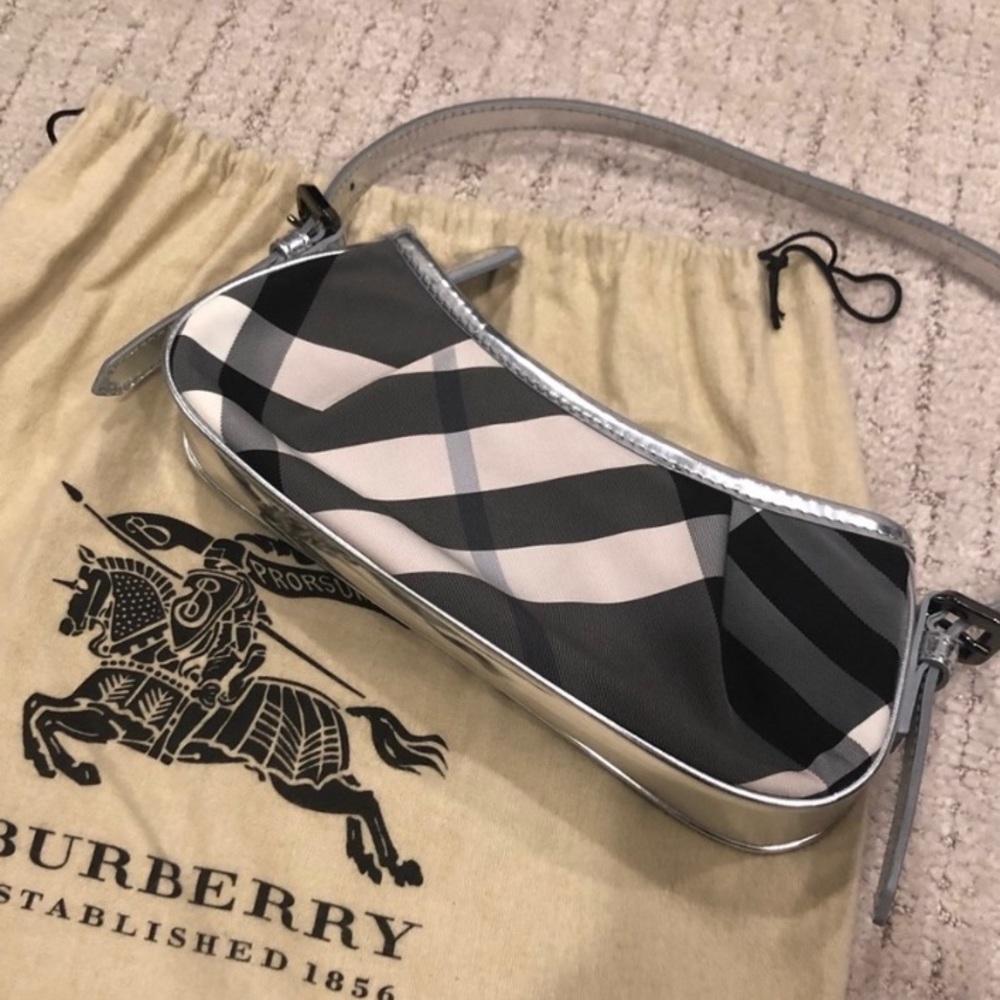 BURBERRY Metallic Satchel